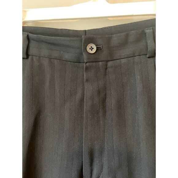 Claiborne Mens Dress Pants 36X32 Black Pleated Front Straight Polyester Blend - Picture 5 of 6